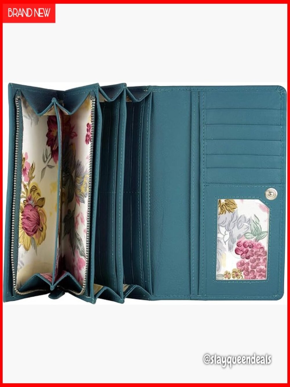 Genuine Leather RFID Blocking Bifold Wallet Clutch Women's Accessory
